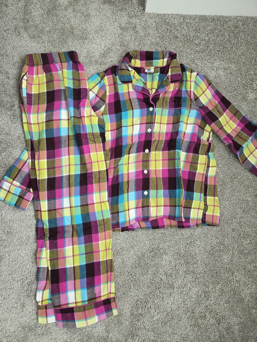 Lands End Flannel Pajama Set